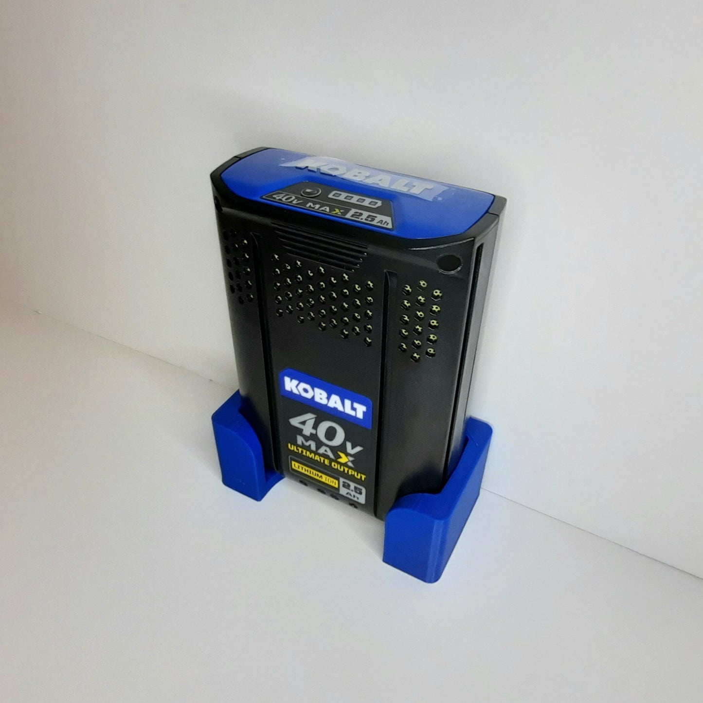 Single battery rack for a Kobalt 40v lawn equipment